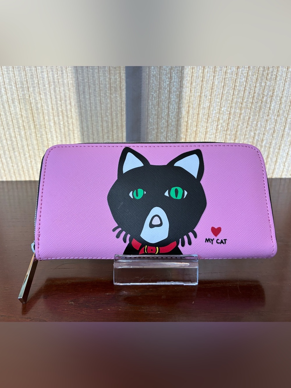 Mark Tetro Love my Cat Zip-Around Wallet